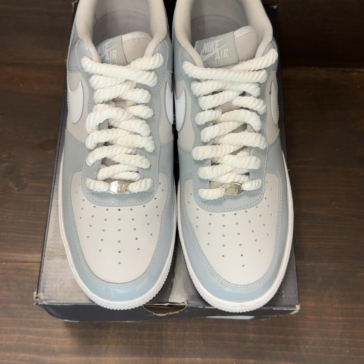 Nike Air Force 1 Low '07 LV8 Wolf Grey Vast Grey White - Image 3