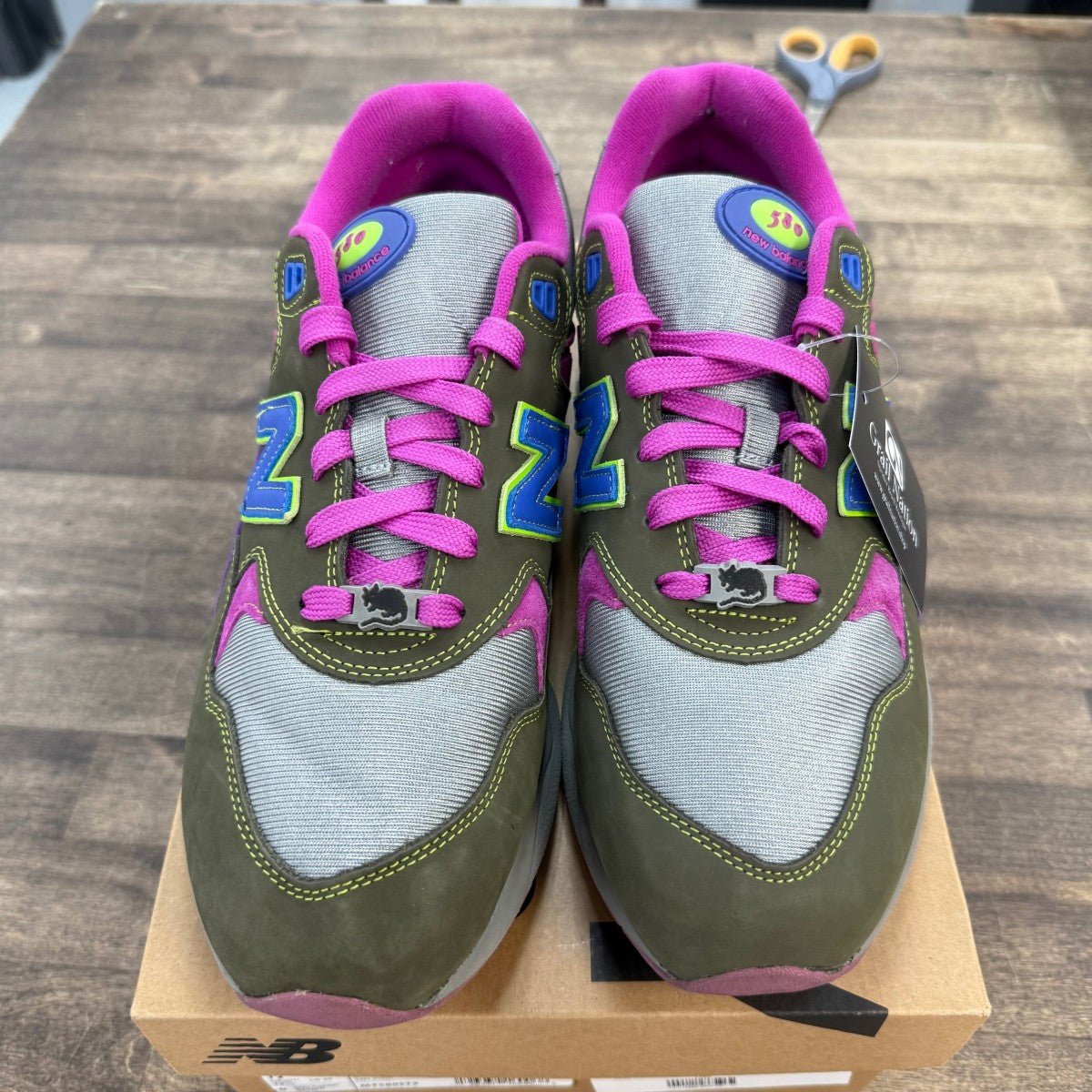 New Balance 580 Stray Rats Khaki Purple Size 12 (Pre-Owned) - Image 2