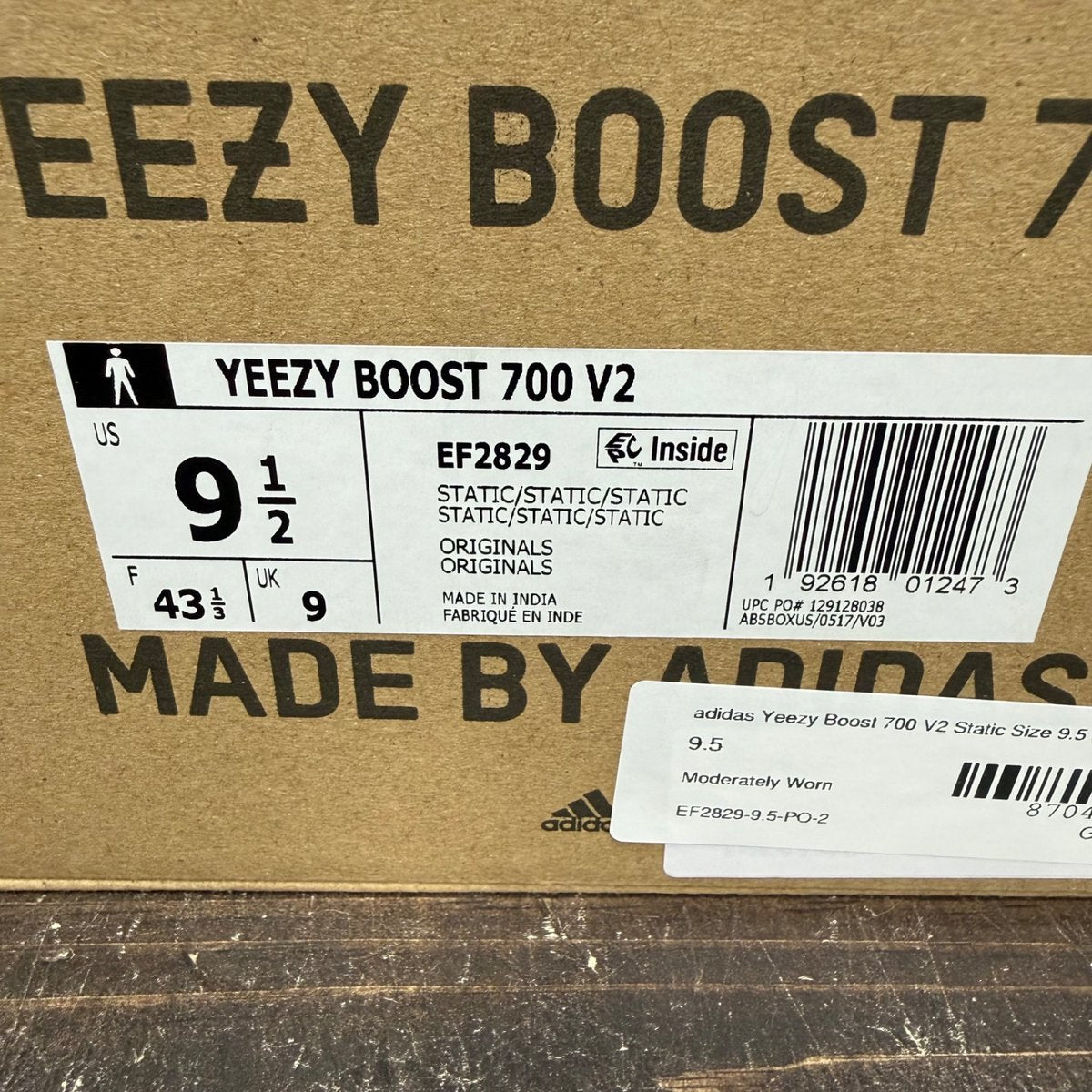 adidas Yeezy Boost 700 V2 Static Size 9.5 (Pre-Owned) - aux
