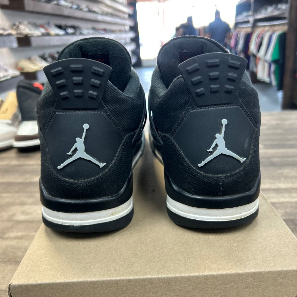 Jordan 4 Retro SE Black Canvas Size 13 (Pre-Owned) - Image 4