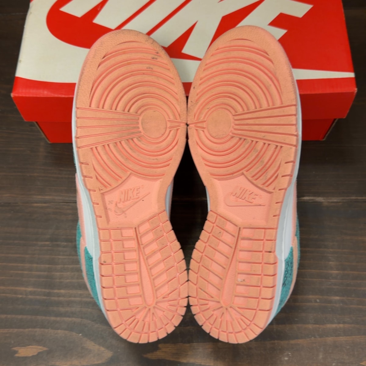 Nike Dunk Low Snakeskin Washed Teal Bleached Coral - Image 7