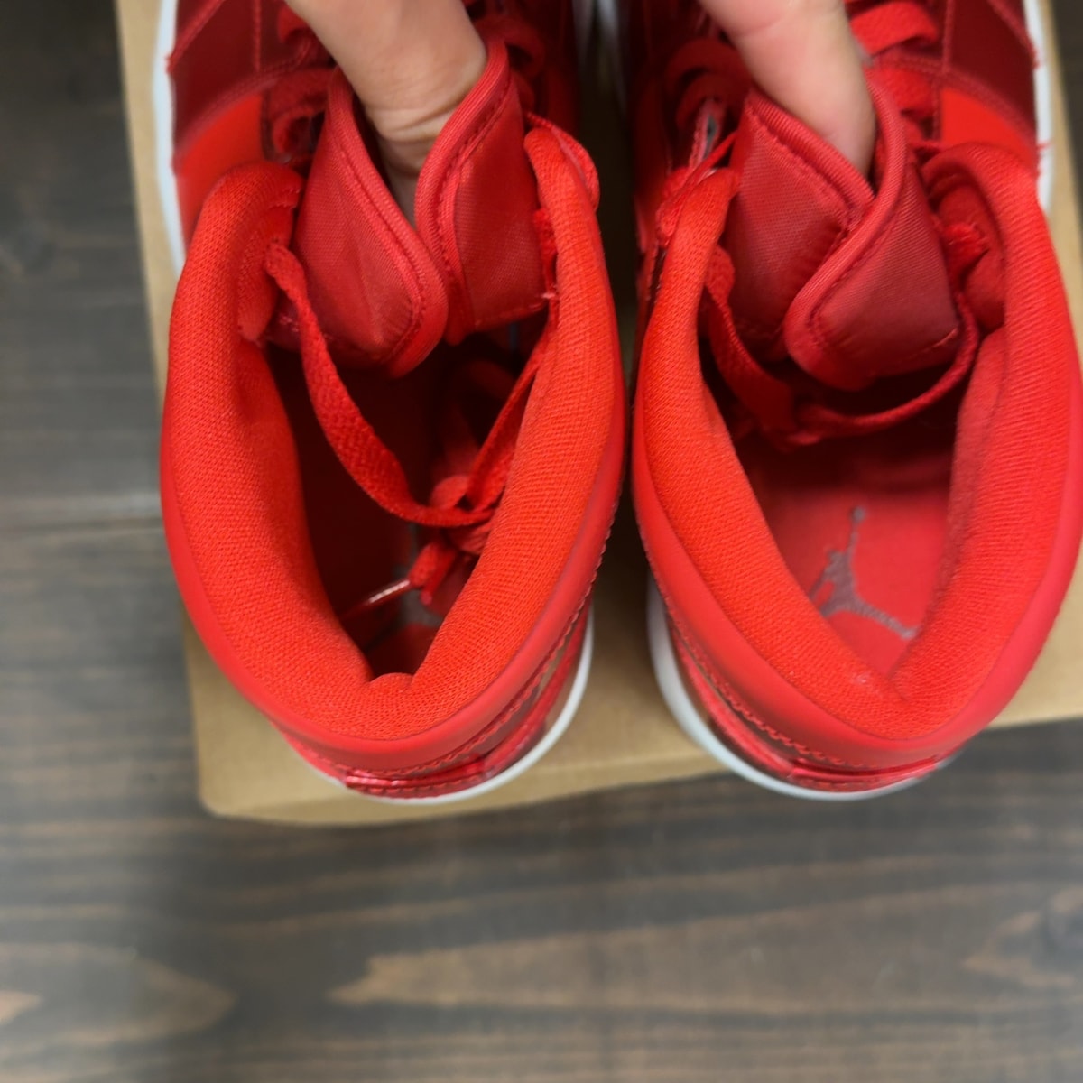 Jordan 1 Mid SE Pomegranate (Women's) Size 8.5W (Pre-Owned) - Image 6