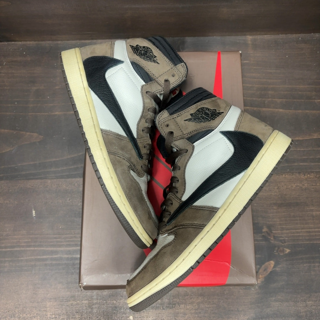 Jordan 1 Retro High OG SP Travis Scott Mocha Size 10 (Pre-Owned)