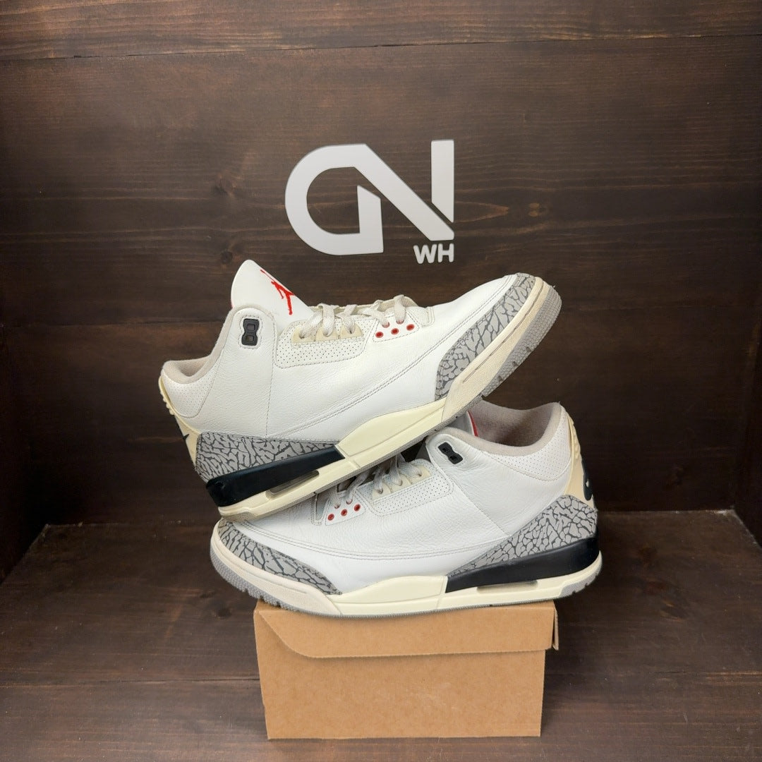 Jordan 3 Retro White Cement Reimagined Size 11.5 (Pre-Owned) - Image 1