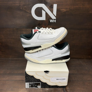 Jordan 2/3 White Black Metallic Silver - Image 1