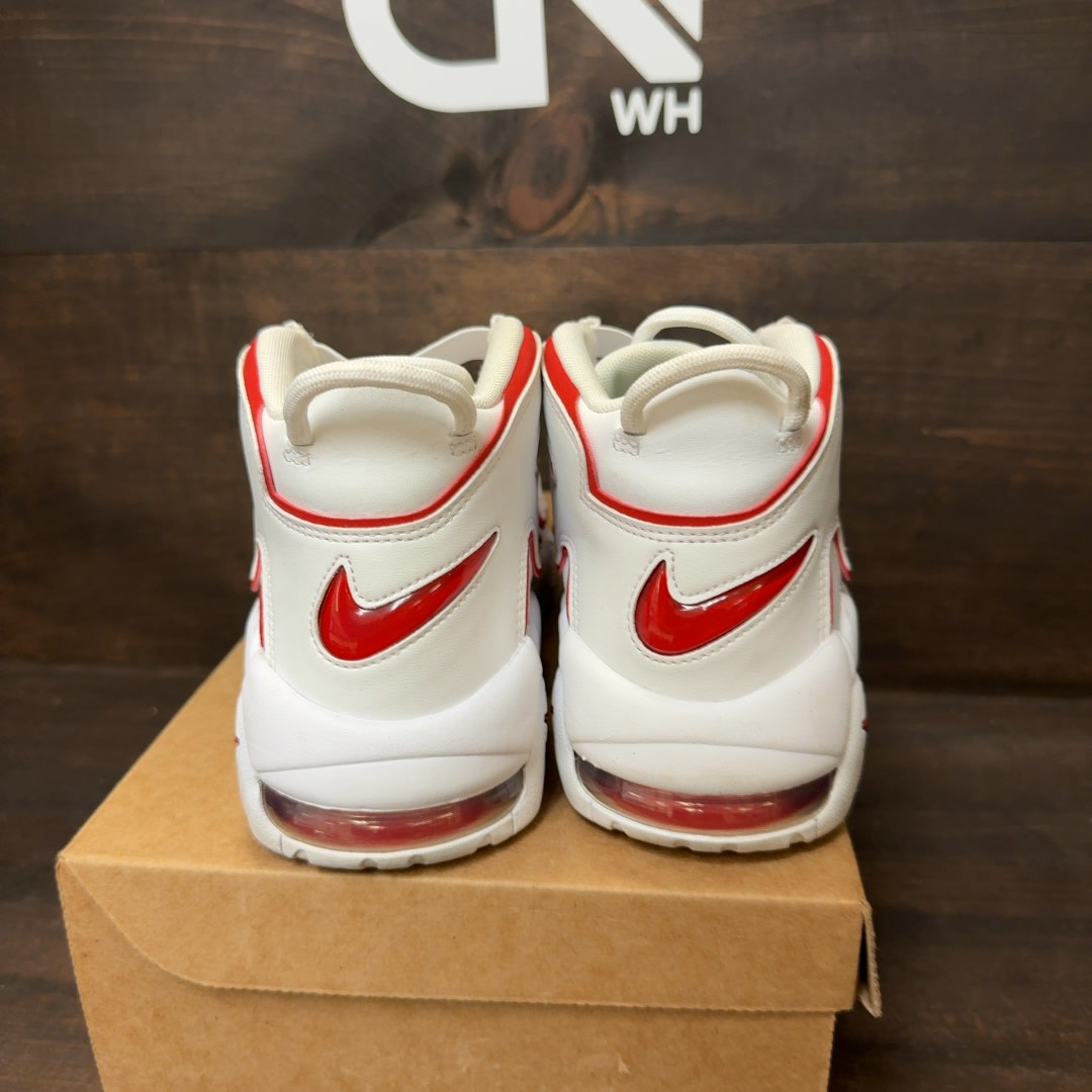 Nike Air More Uptempo White Varsity Red Outline Size 9.5 (Pre-Owned) - Image 4