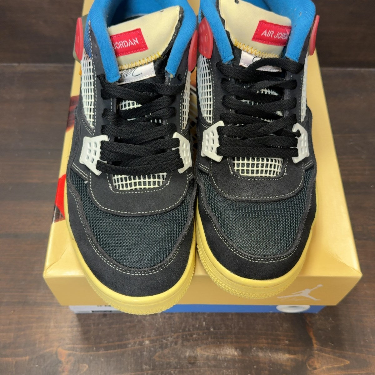 Jordan 4 Retro Union Off Noir Size 13 (Pre-Owned) - Image 3