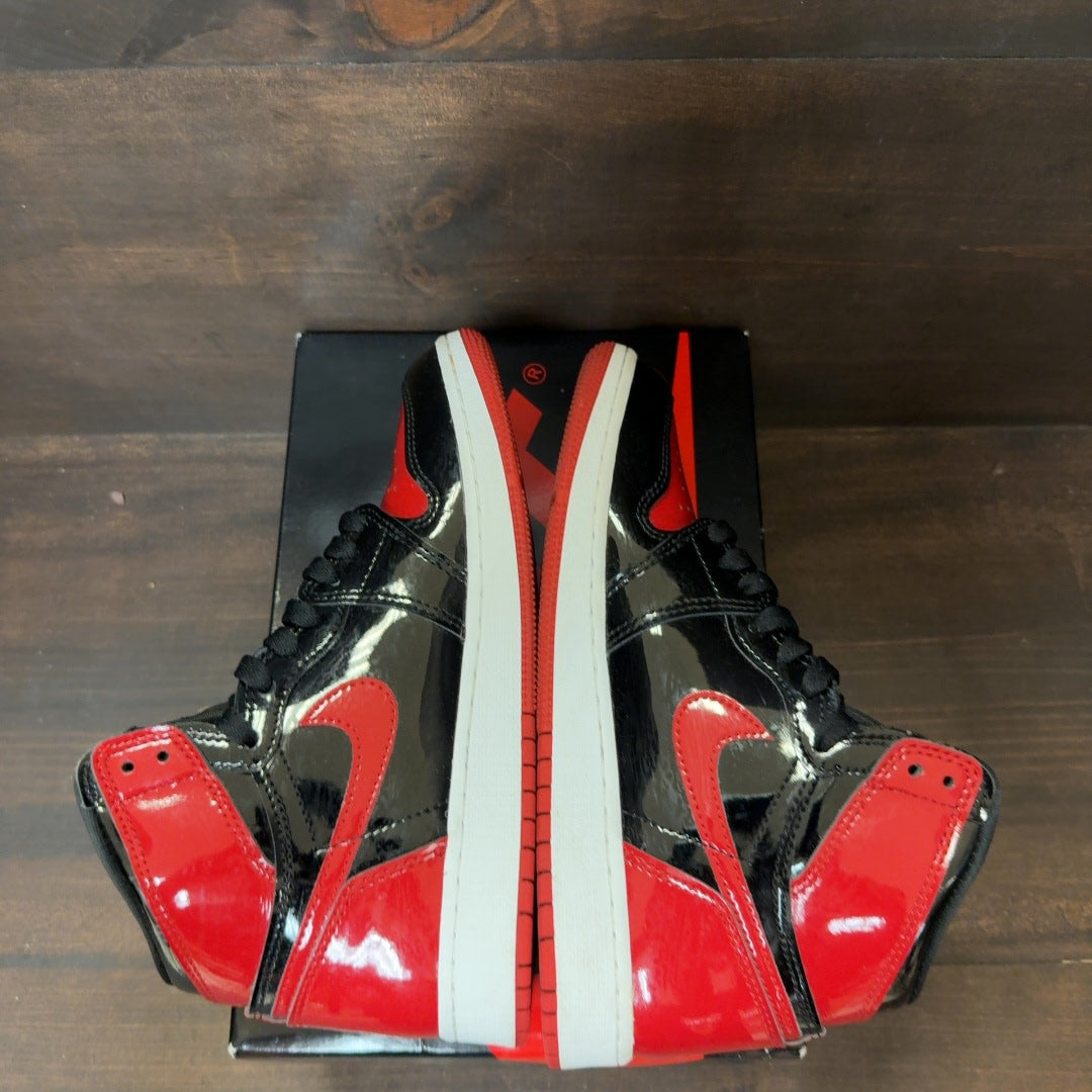 Jordan 1 Retro High OG Patent Bred (GS) - Image 6