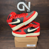 Nike Air Force 1 Mid LV8 Split Black Red Size 9.5 (Pre-Owned) - Image 1