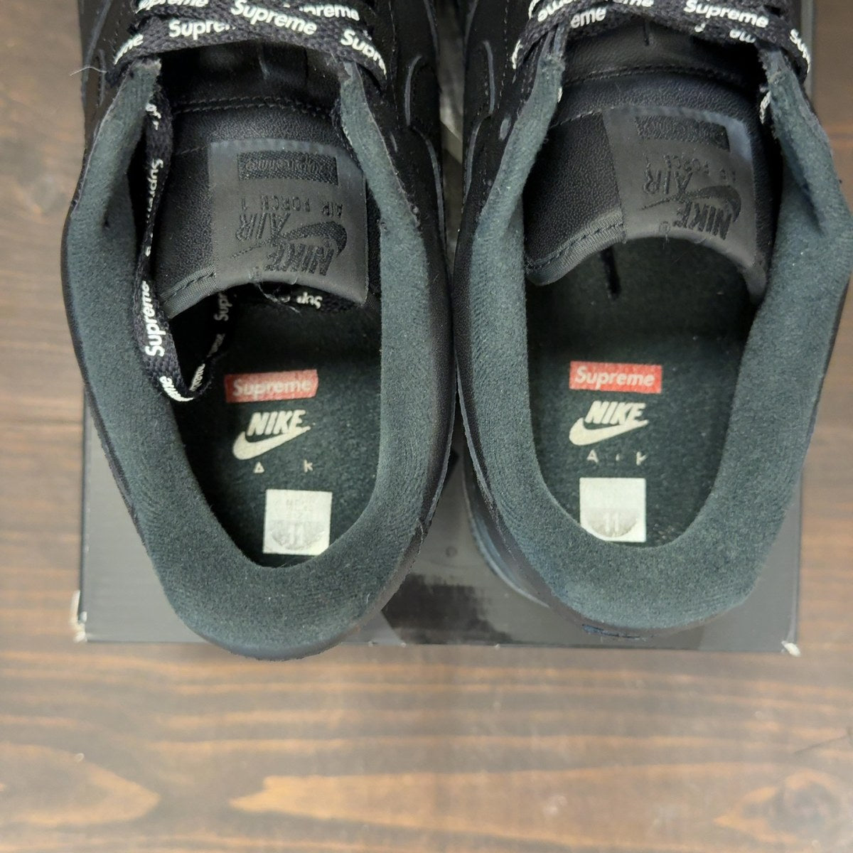 Nike Air Force 1 Low Supreme Black - Image 6