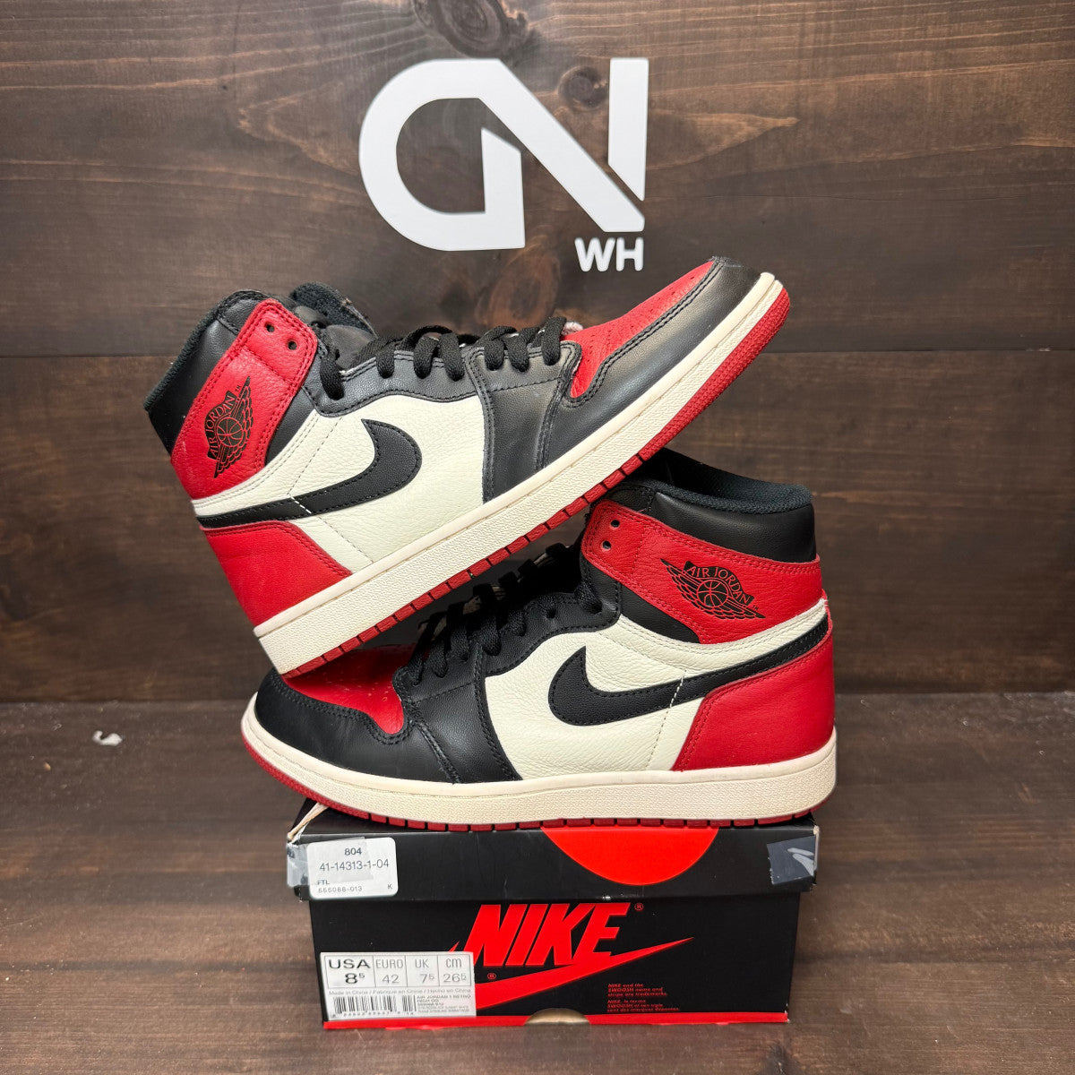 Jordan 1 Retro High Bred Toe - Image 1