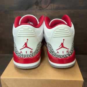 Jordan 3 Retro Cardinal Red Size 10 (Pre-Owned) - Image 4
