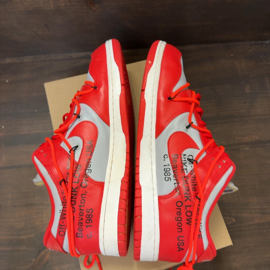 Nike Dunk Low Off-White University Red Size 13 (Pre-Owned) - Image 6