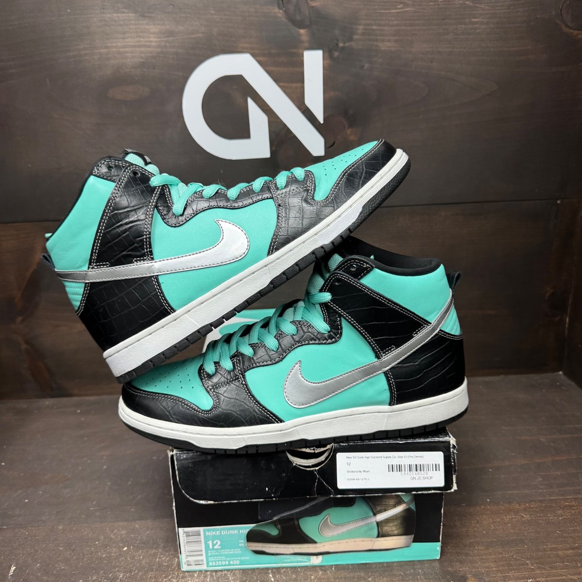 Nike SB Dunk High Diamond Supply Co. Size 12 (Pre-Owned) - front