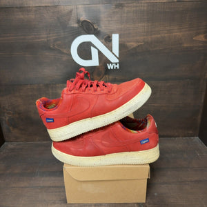 BKLYN BRED Nike Air Force 1 Red NIke ID Size 10.5 (Pre-Owned) - Image 1