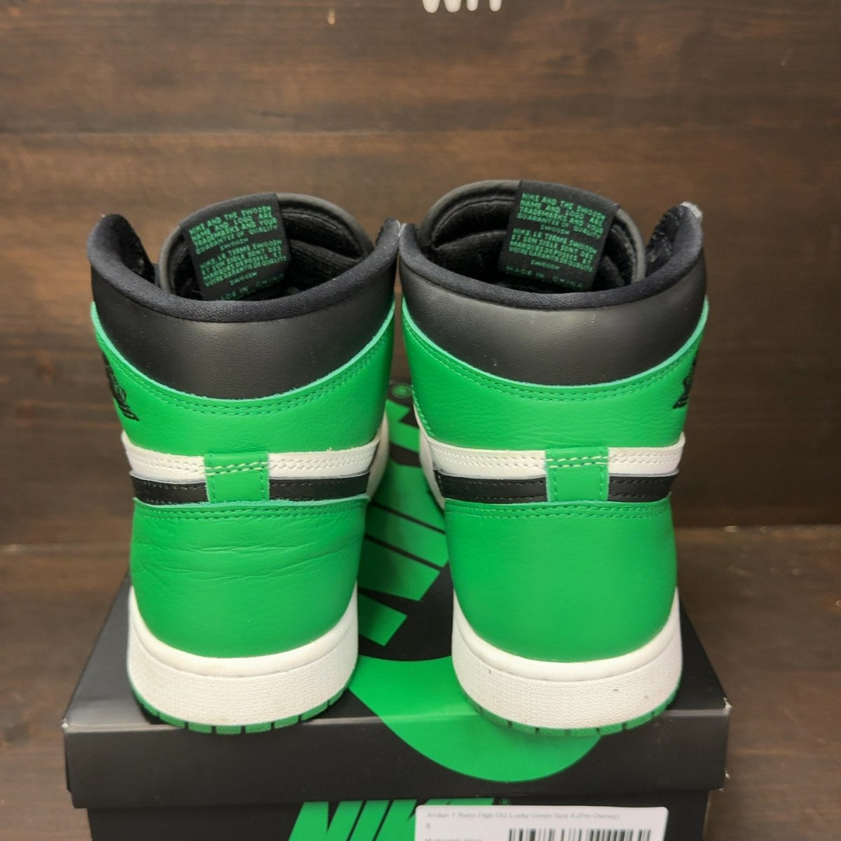 Jordan 1 Retro High OG Lucky Green Size 8 (Pre-Owned) - aux