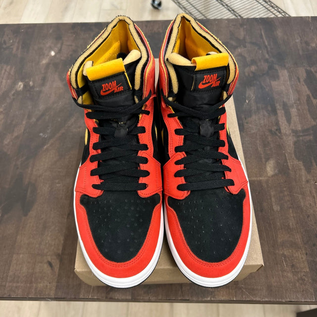 Jordan 1 High Zoom Air CMFT Black Chile Red Size 12 (Pre-Owned) - Image 2