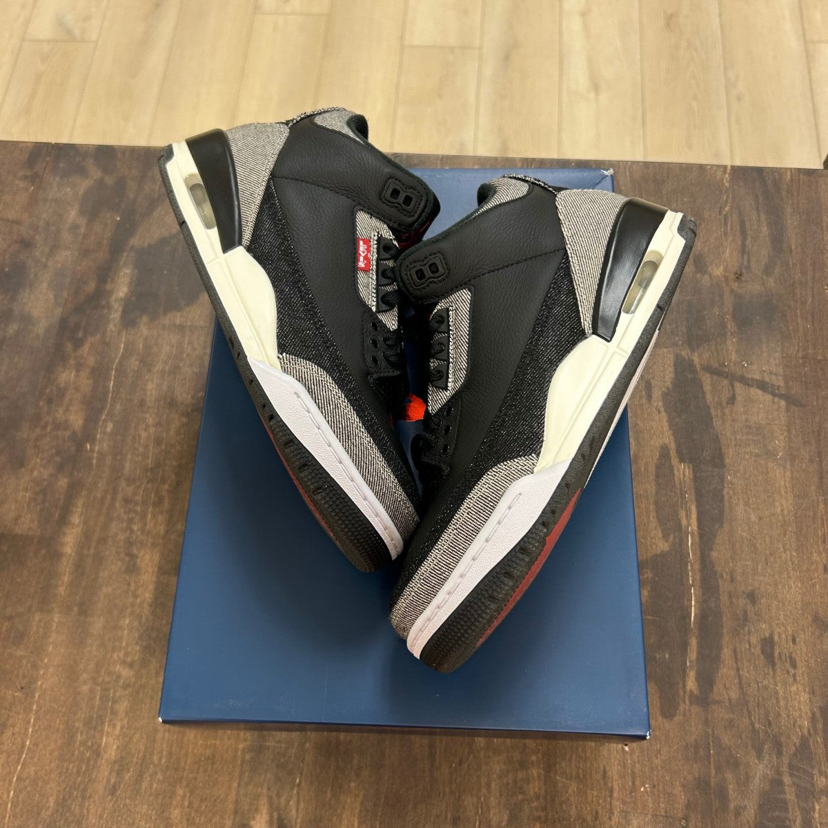 Jordan 3 Retro Levi’s Black - Image 1