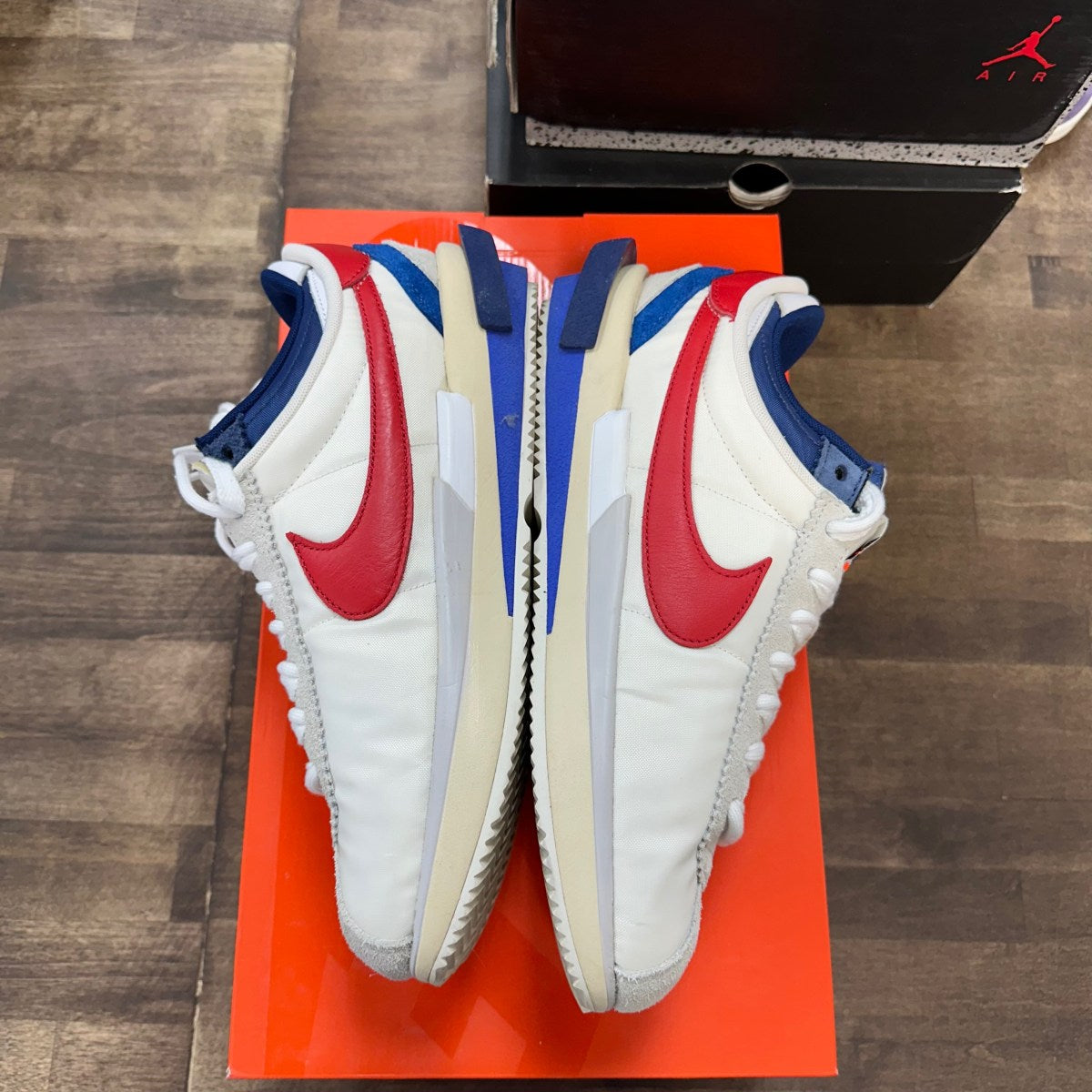 Nike Zoom Cortez SP sacai White University Red Blue - Image 3