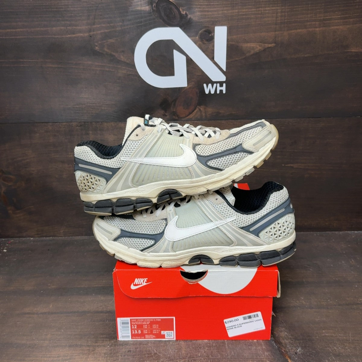 Nike Zoom Vomero 5 Supersonic Light Bone Black Size 12 (Pre-Owned)