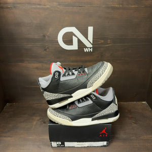 Jordan 3 Retro Black Cement (2018) Size 8.5 (Pre-Owned)