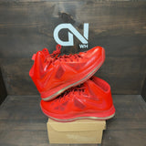 Nike LeBron X RED Nike ID Size 11 (Pre-Owned) - Image 1