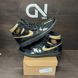 Jordan 1 Retro High Black Metallic Gold (2020) Size 13 (Pre-Owned) - Image 1