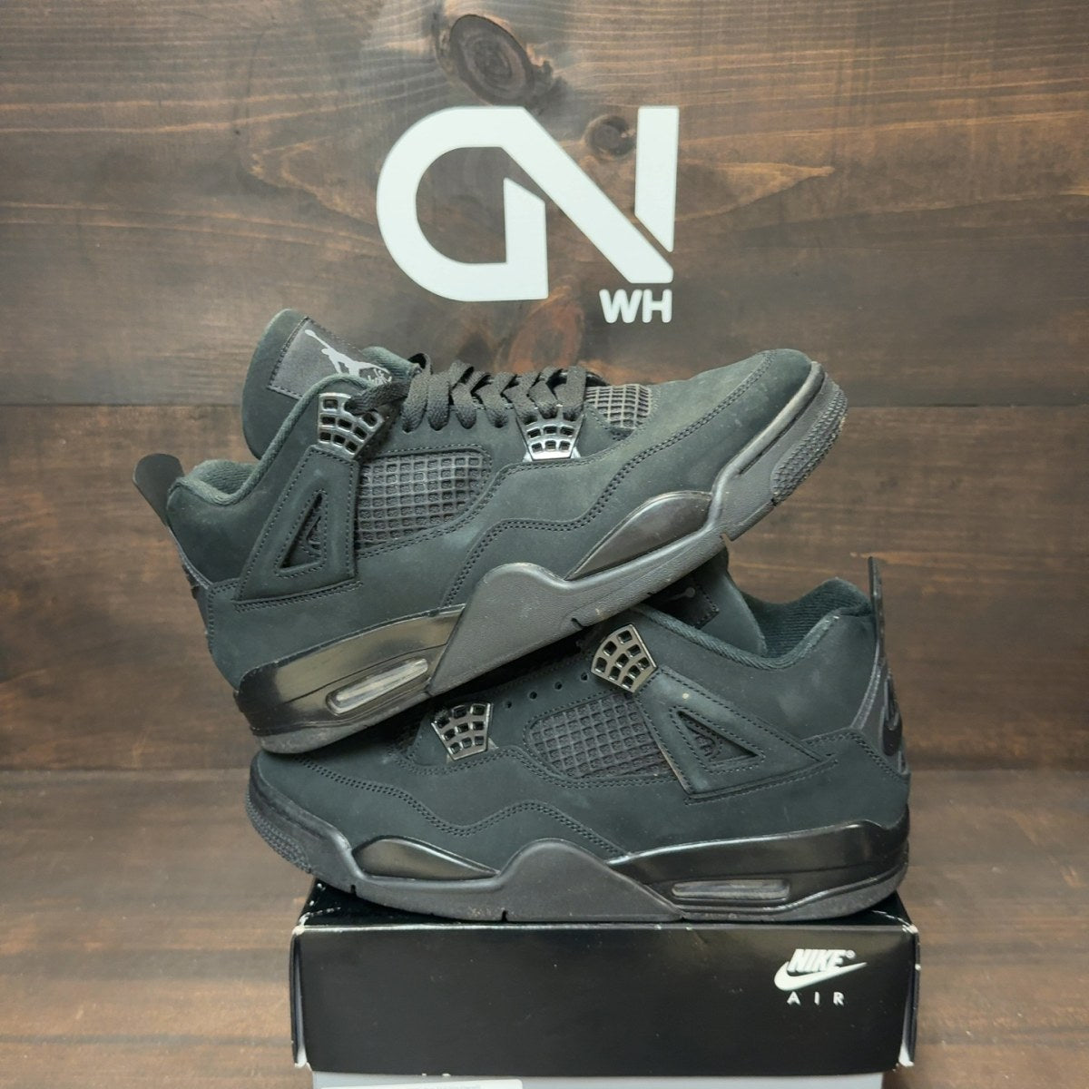 Jordan 4 Retro Black Cat (2025) Size 10.5 (Pre-Owned) - Image 1