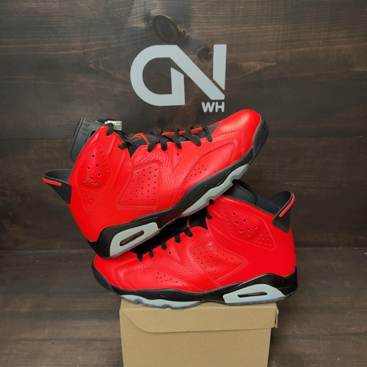 Jordan 6 Retro Infrared 23 (Toro) Size 11.5 (Pre-Owned) - Image 1