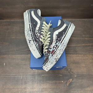 Vans Premium Old Skool 36 Paint Splatter Charcoal Grey Size 9 (Pre-Owned) - Image 2