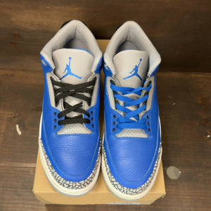Jordan 3 Retro Varsity Royal Cement Size 11 (Pre-Owned) - Image 3