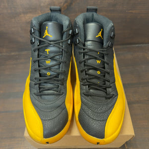 Jordan 12 Retro Black University Gold Size 9.5 (Pre-Owned) - Image 3