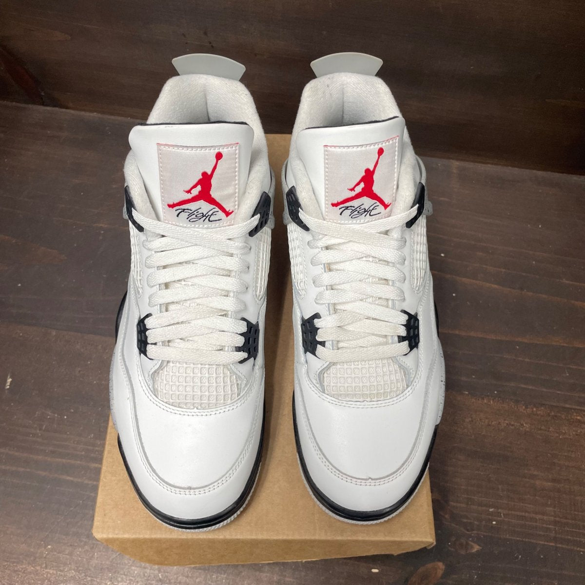 Jordan 4 Retro White Cement (2025) Size 10 (Pre-Owned) - back