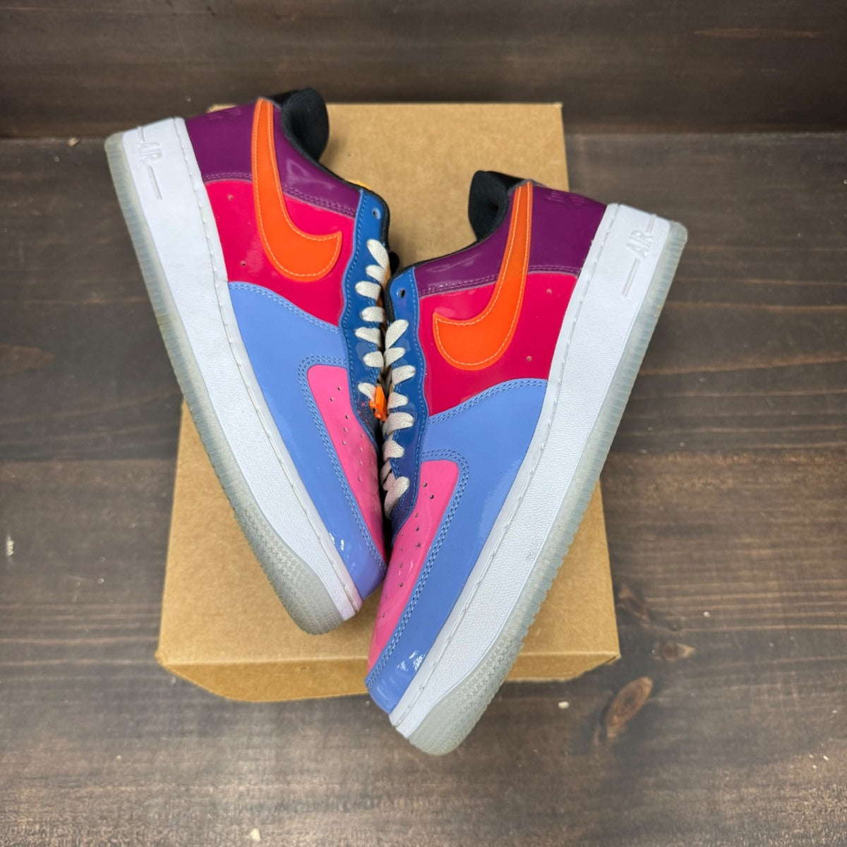 Nike Air Force 1 Low SP Undefeated Multi-Patent Total Orange Size 9.5 (Pre-Owned) - Image 2