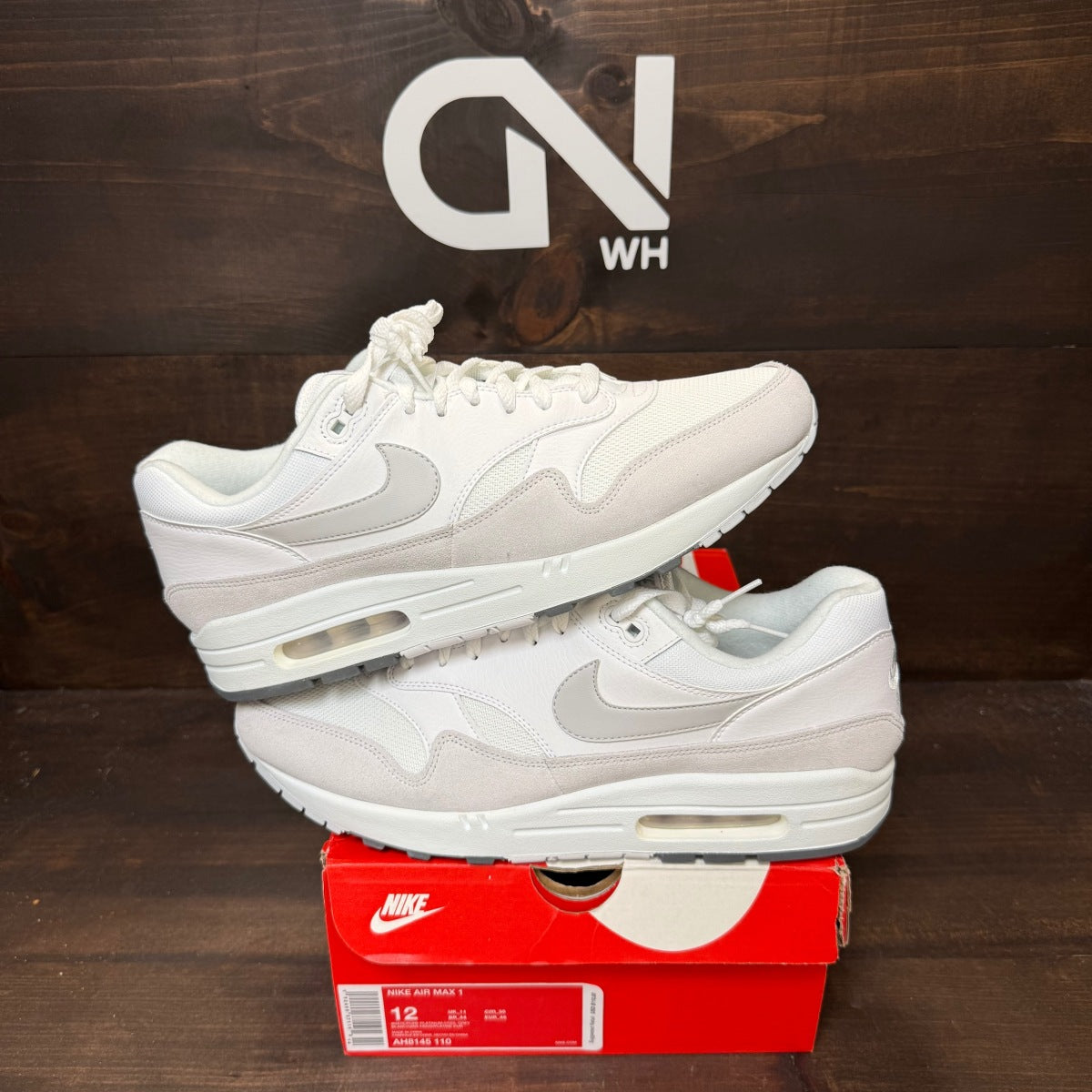 Nike Air Max 1 White Pure Platinum - Image 1