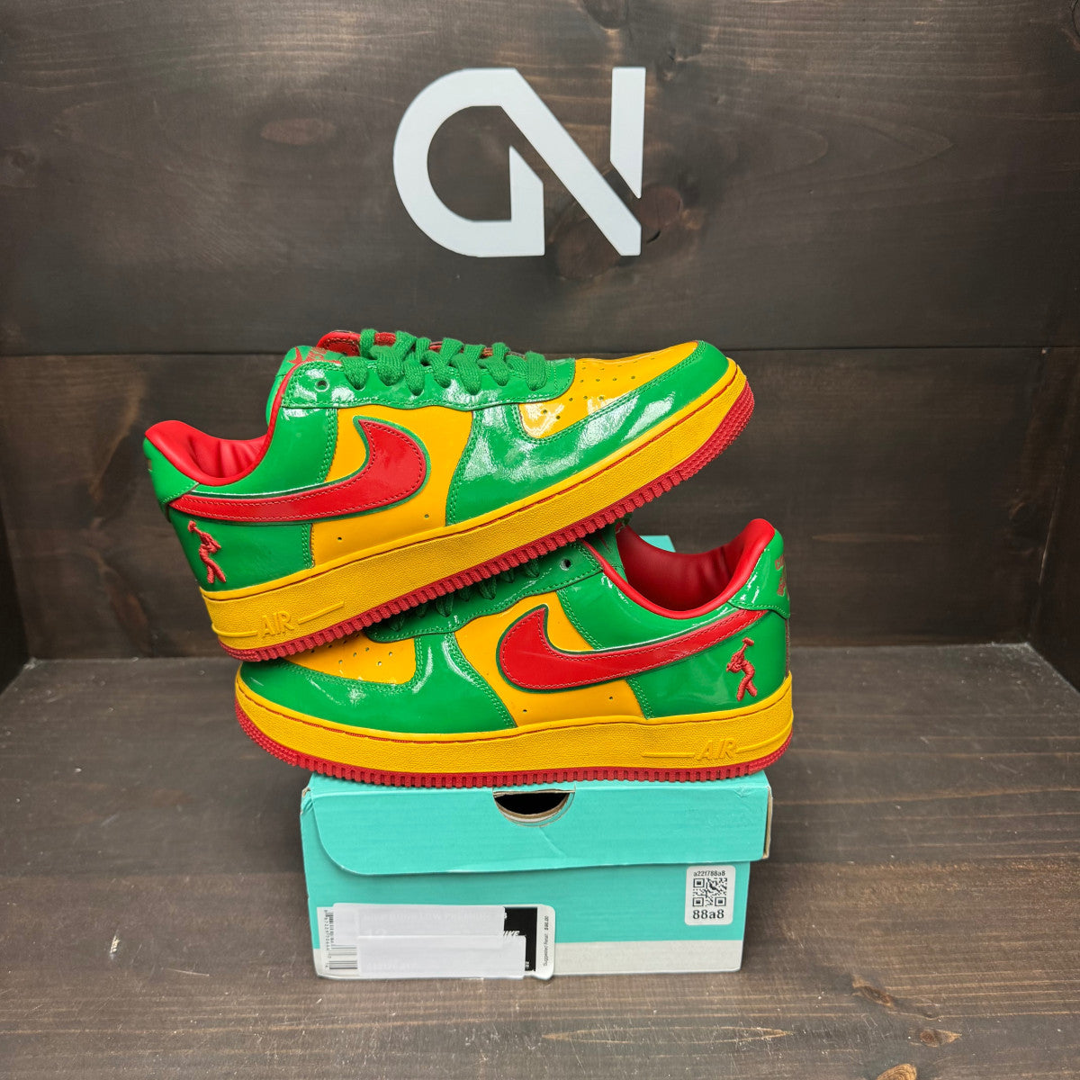 Nike Air Force 1 Low Lil Yachty Concrete Boys Lucky Green Size 10 (Pre-Owned) - Image 1