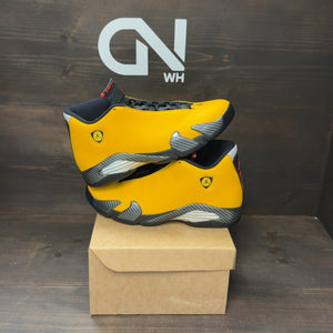 Jordan 14 Retro University Gold Size 8.5 (Pre-Owned) - Image 1