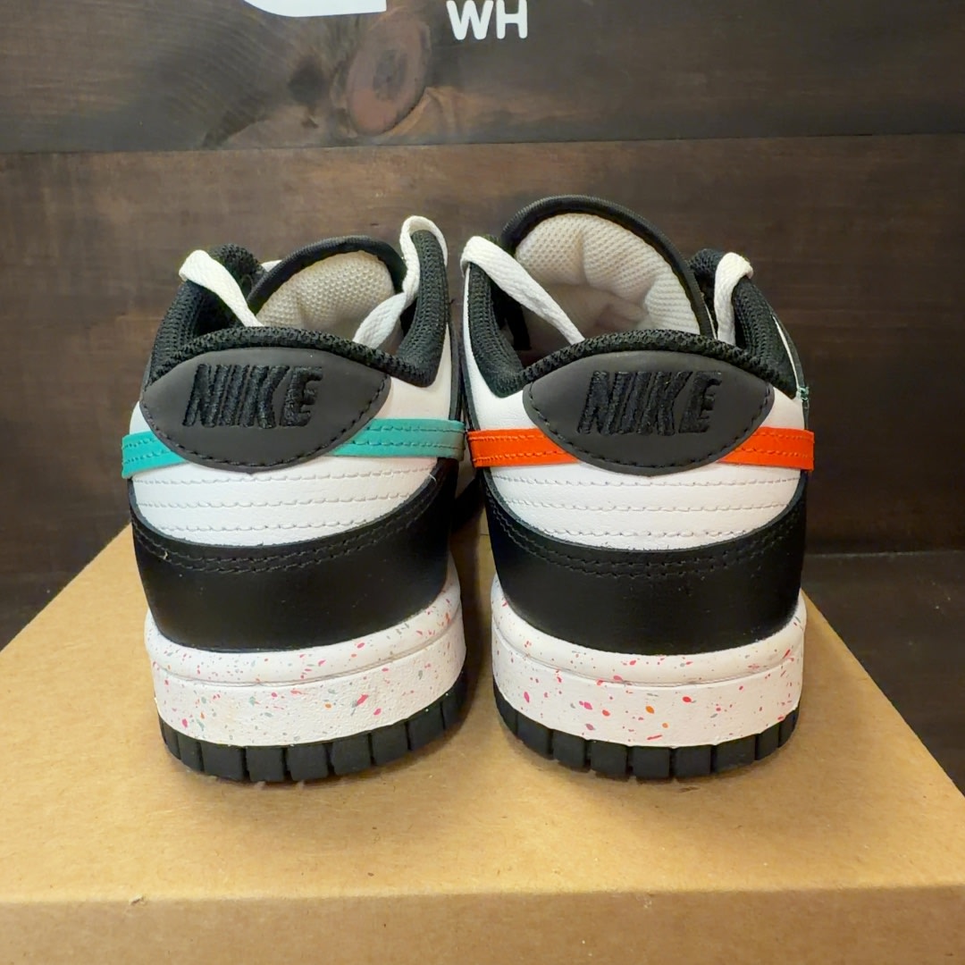 Nike Dunk Low Multiple Swooshes White Washed Teal (Women's) Size 7W (Pre-Owned) - Image 4