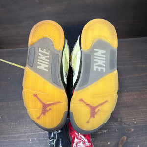 Jordan 5 Retro Off-White Sail Size 8 (Pre-Owned) - box
