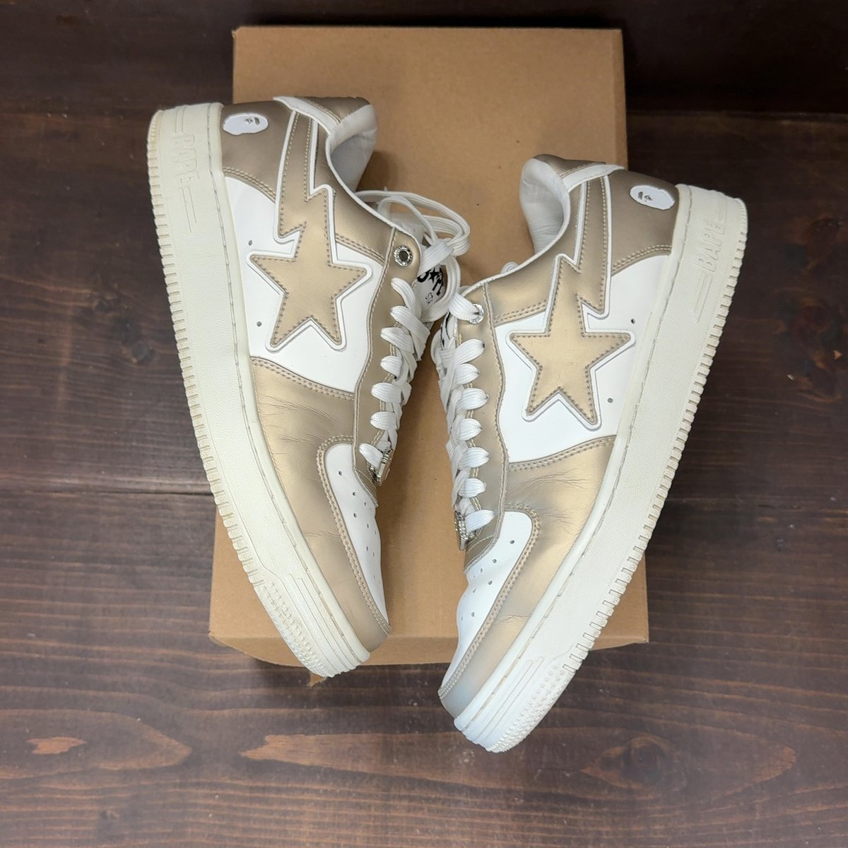 A Bathing Ape Sk8 Sta #4 Beige Size 10 (Pre-Owned) - back