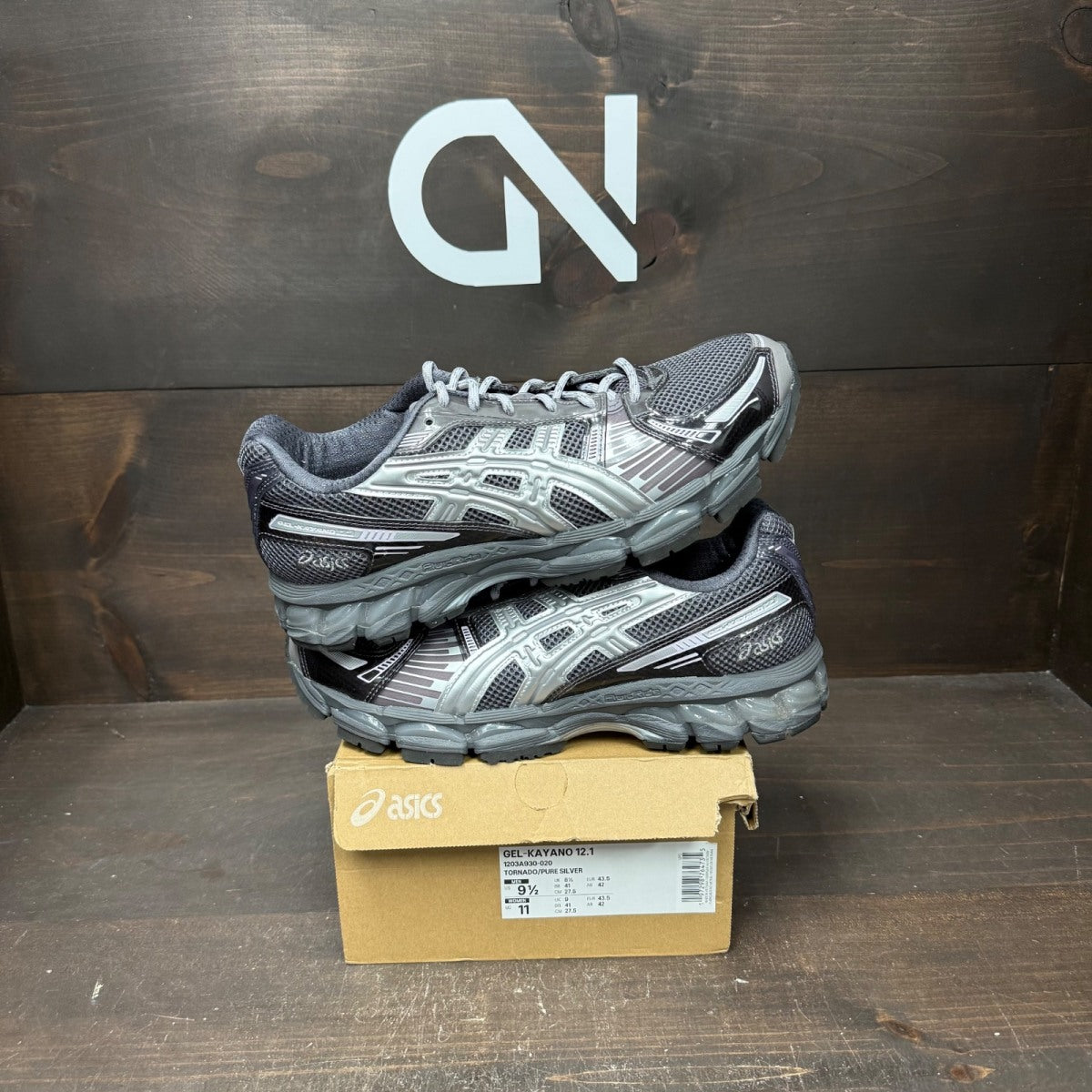 ASICS Gel-Kayano 12.1 Kith Tornado Pure Silver - Image 1