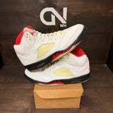 Jordan 5 Retro Fire Red Silver Tongue (2020) Size 15 (Pre-Owned) - Image 1