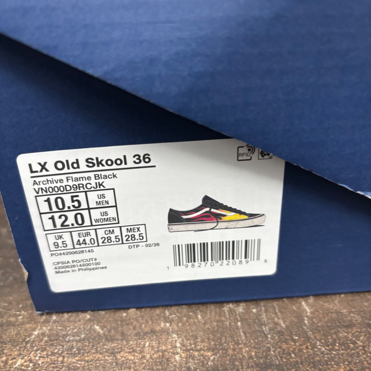 Vans LX Old Skool Archive Flame Black - Image 7