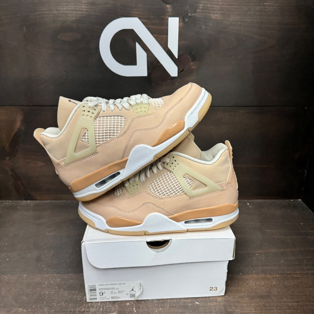 Jordan 4 Retro Shimmer (Women's) Size 9.5W (Pre-Owned) - front