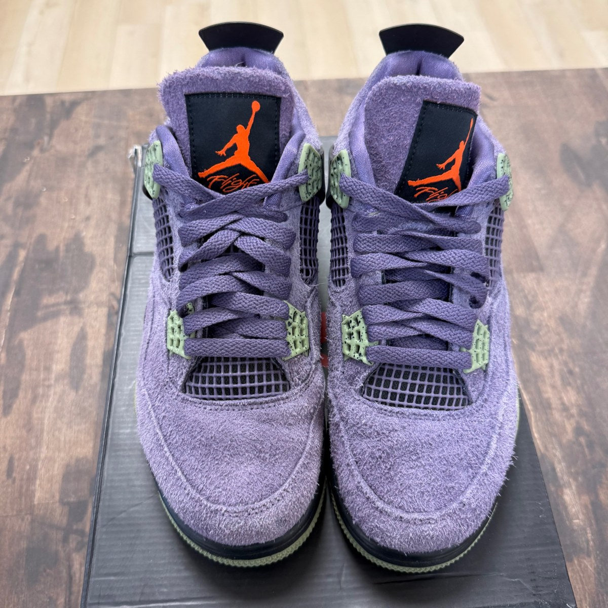 Jordan 4 Retro Canyon Purple (Women's) Size 8.5W (Pre-Owned) - Image 2