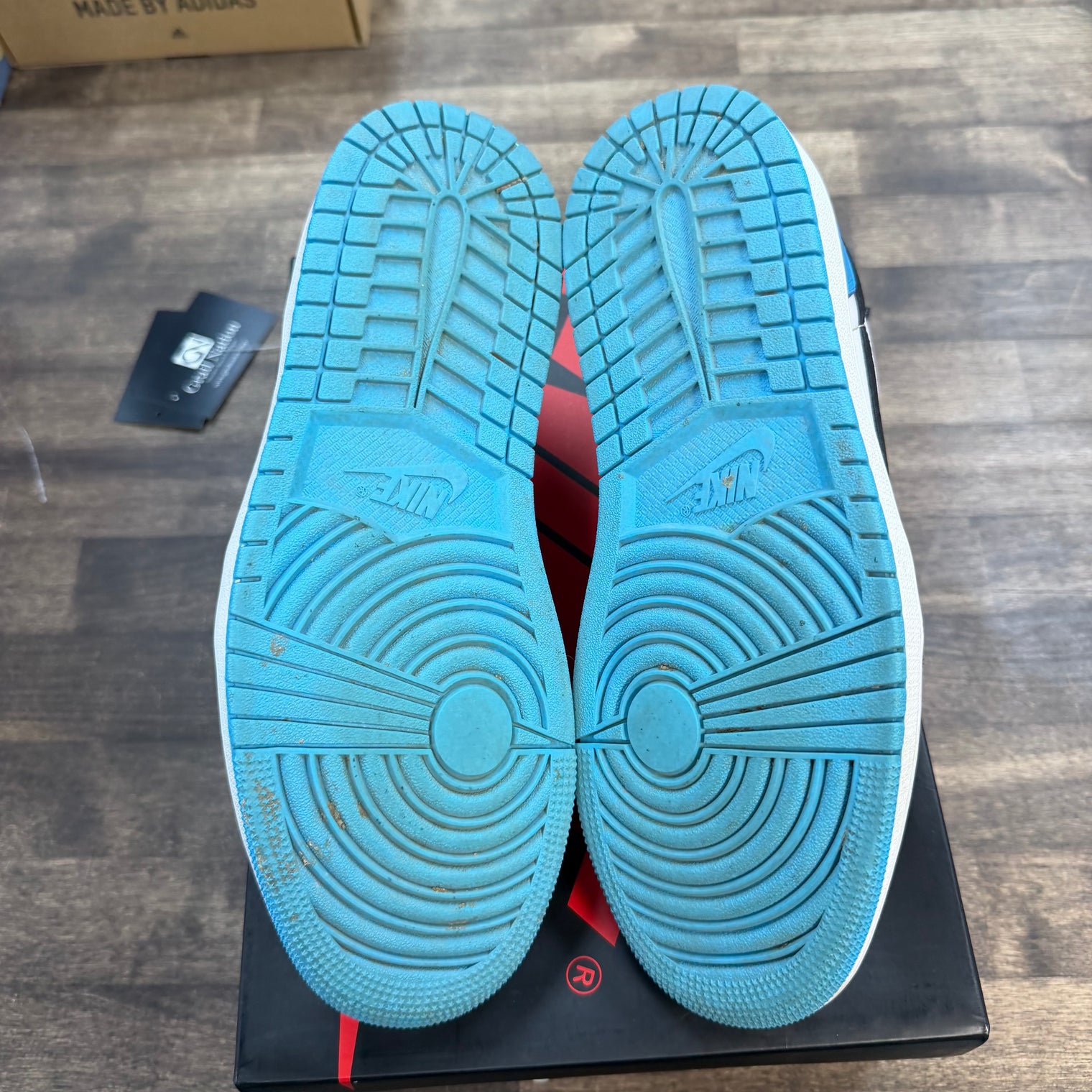 Black Dark Powder Blue Jordan 1 Retro Low OG (USED)