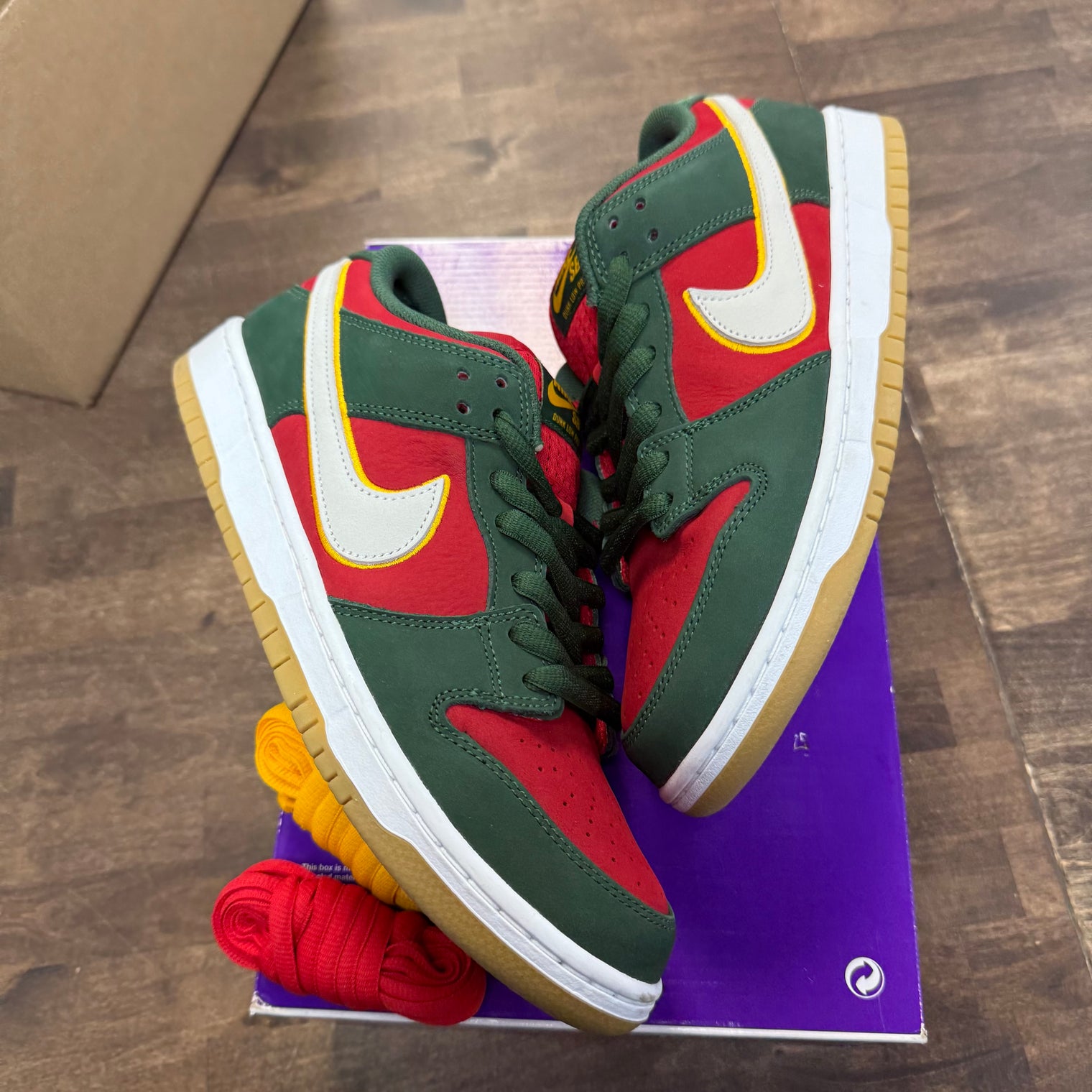 Seattle Supersonic SB Dunk Low (USED,No Box Lid)