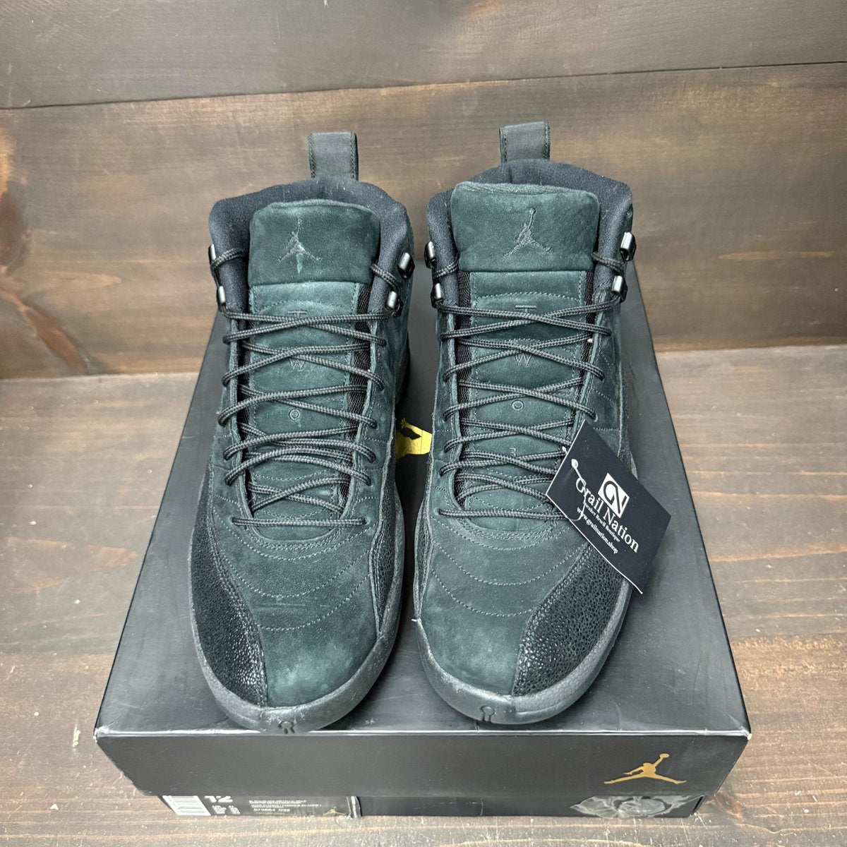 Jordan 12 Retro OVO Black Size 12 (Pre-Owned) - back