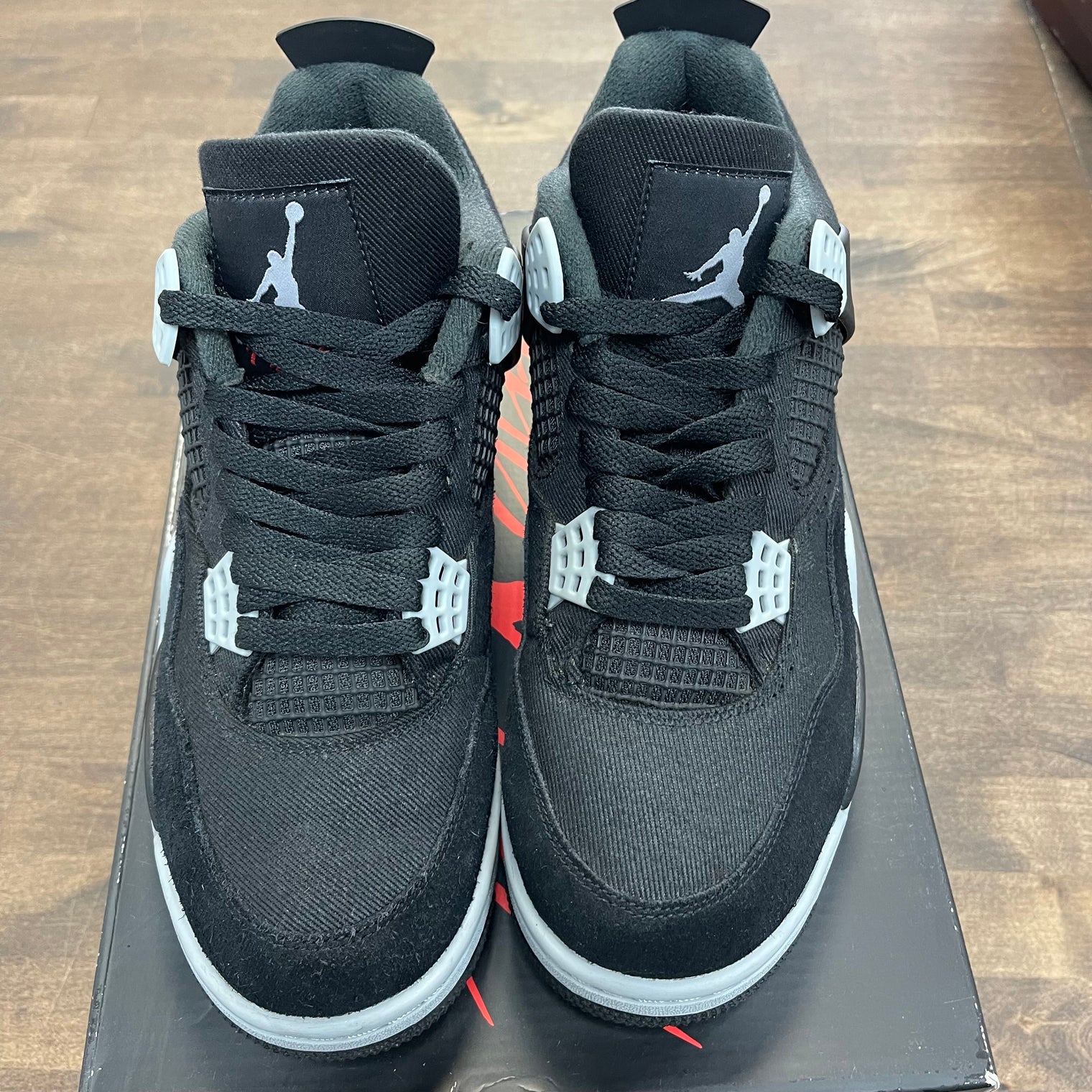 Black Canvas Jordan 4 (USED)