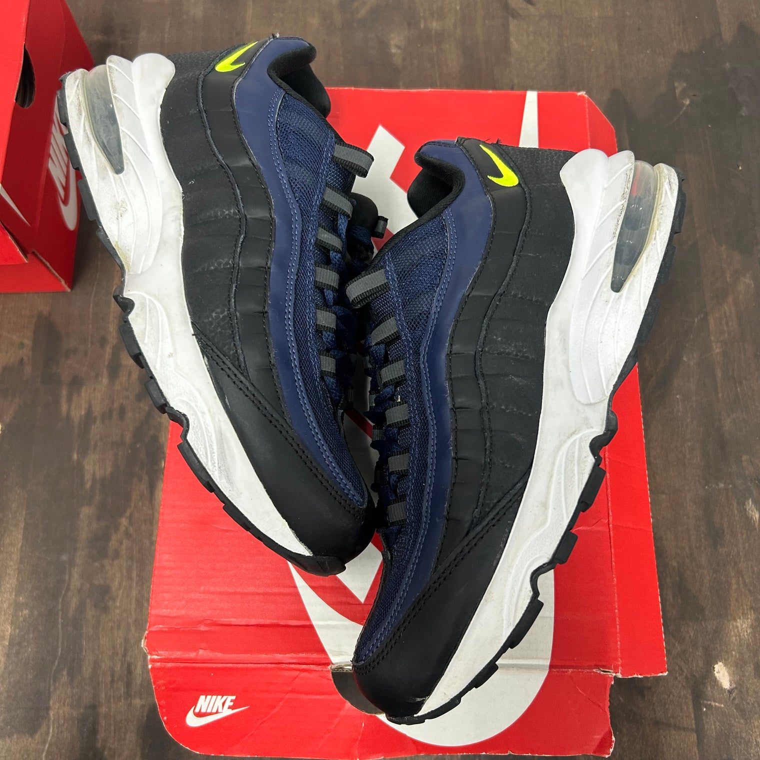 Black Midnight Navy Air Max 95  (GS) (USED, Replacement Box)